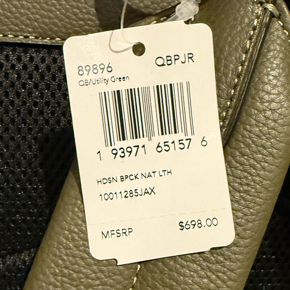NWT • Coach Hudson Backpack • (Hunter/Olive Green) • New With Tags - Picture 11 of 11
